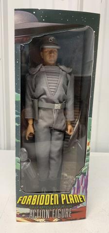 Forbidden Planet figure from Bob's Toy Box: Custom Earth Spaceman from 1956 Forbidden Planet film, has blaster rifle and pistol