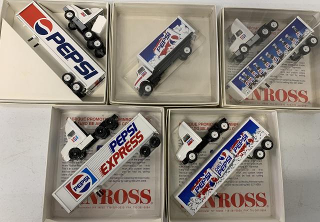 5 Pepsi Winross Trucks in boxes (1 of 3)