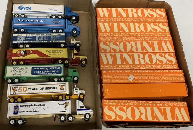 7 Winross Trucks w/boxes (1 of 3)