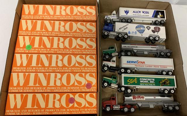 6 Winross Trucks w/boxes (1 of 3)