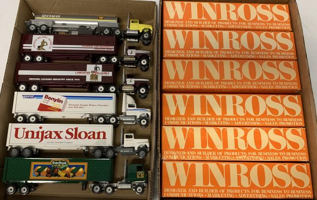6 Winross Trucks w/boxes (1 of 3)