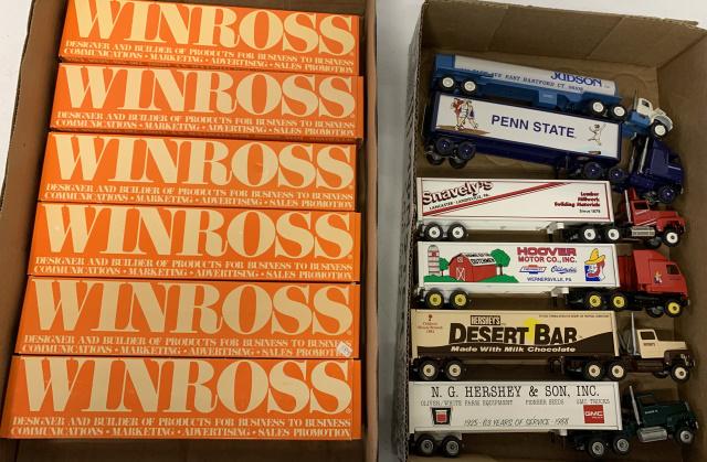6 Winross Trucks w/boxes (1 of 3)