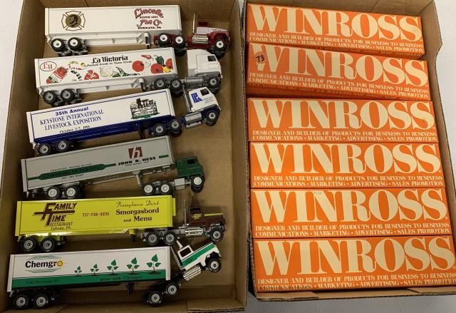 6 Winross Trucks w/boxes (1 of 3)