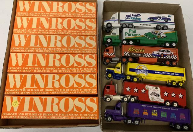 6 Winross Trucks w/boxes (1 of 3)