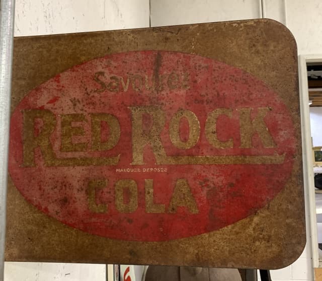 Double Sided Red Rock Cola Metal Sign (1 of 4)