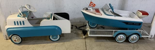 Pedal Car w/ Jolly Roger Pedal Boat & Trailer (1 of 18)