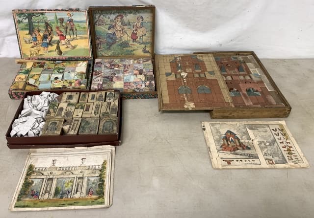 lot of 4 Wooden & Stone Puzzles (1 of 7)