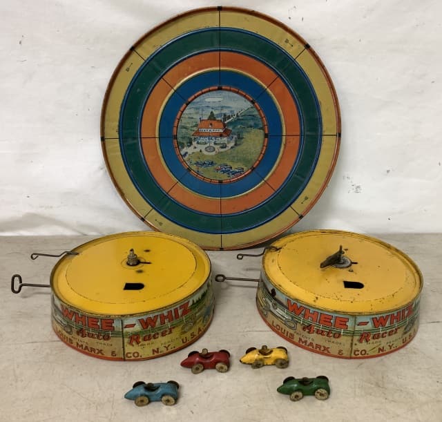 (7) Marx Whee-Whiz Auto Racer, track, cars (1 of 6)