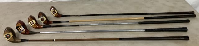lot of 5 Golf Woods, Driver, 1, 3, Spoon (1 of 8)