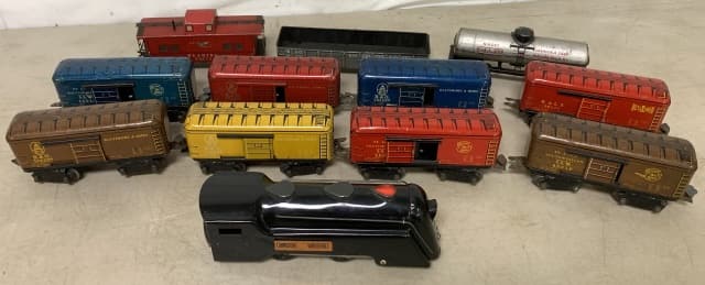 Marx O gauge Commodore Vanderbilt +11 cars (1 of 9)
