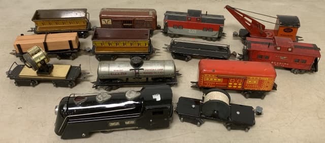 Marx Commodore Vanderbilt engine +12 cars (1 of 12)