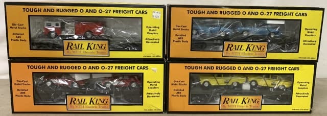 lot of 4 MTH Rail King Freight Cars (1 of 4)