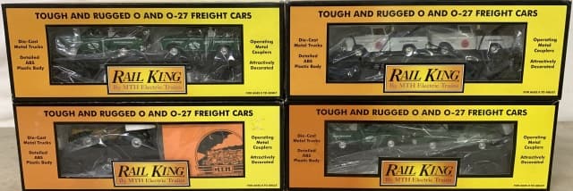 lot of 4 MTH Rail King Freight Cars (1 of 4)