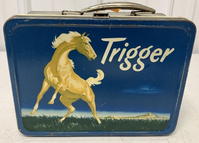 American Thermos Bottle Trigger Metal Lunchbox (1 of 4)