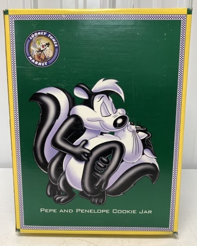 Pepe & Penelope Cookie Jar w/ Box (1 of 2)