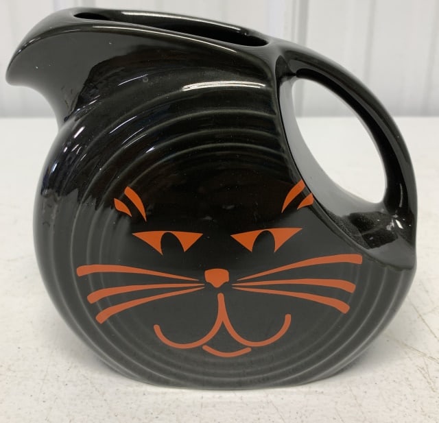 Fiestaware Cat Pitcher: made in USA, good condition