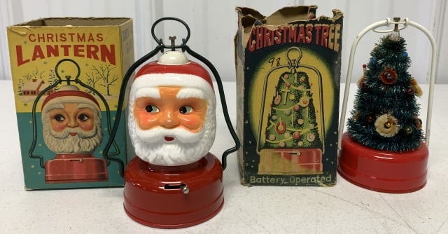 (2)Battery Christmas Tree & Santa Lantern (1 of 6)