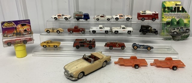 15+ Ertl, Matchbox, Lindberg Cars & others: all have a lot of wear, most have been played with