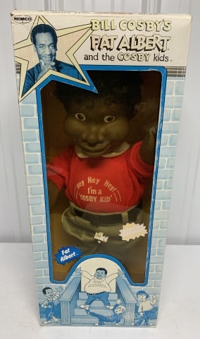 Remco Fat Albert Doll,NIB: box has some fading,bands