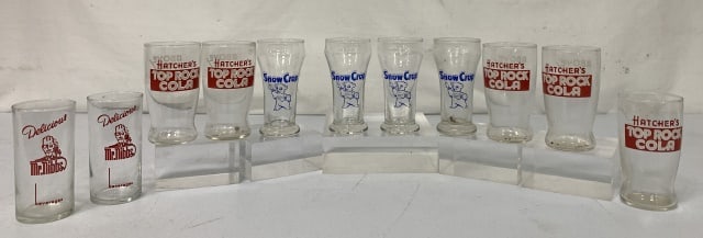 (11)Mr. Nibbs, Hatcher's, Snow Crop Glasses: light use, good condition