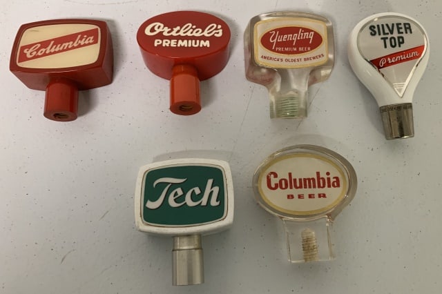 (6) Tech, Columbia, Yuengling Beer Tap Handles (1 of 4)