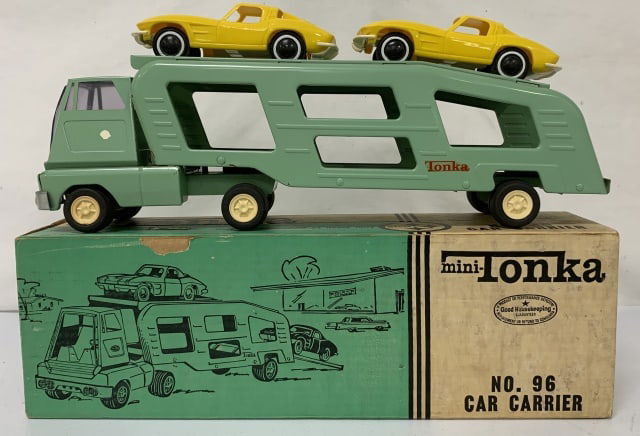 Tonka Pressed Steel Car Carrier w/ Box (1 of 3)