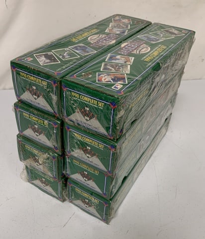 8 sealed 1990 Upper Deck baseball sets (1 of 4)