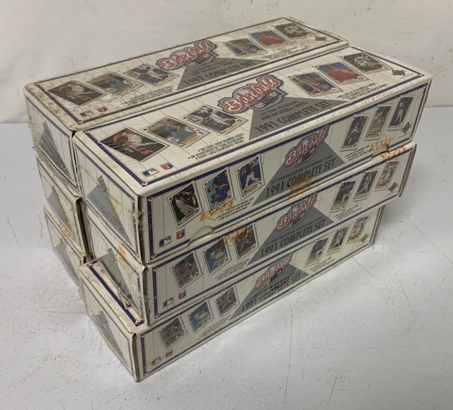 6 sealed 1991 Upper Deck baseball sets (1 of 4)