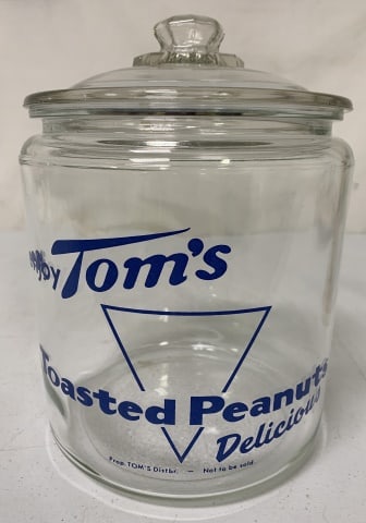 Tom's Peanuts Glass Counter Top Jar (1 of 3)