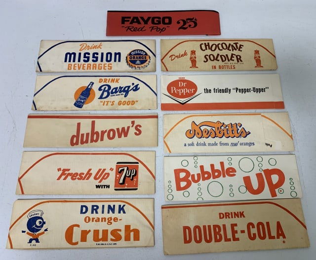 lot of 11 Soda Jerk Paper Hats Faygo, 7Up, others (1 of 4)