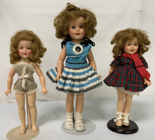 lot of 3 Ideal Shirley Temple Dolls & other (1 of 6)