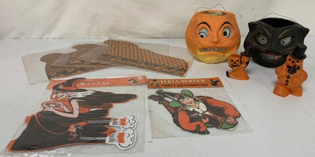 (9)Halloween Paper Mache, Candy Containers (1 of 4)