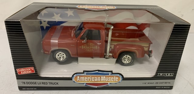Ertl American Muscle '78 Dodge lil Red Truck: 1/18 scale, new in box