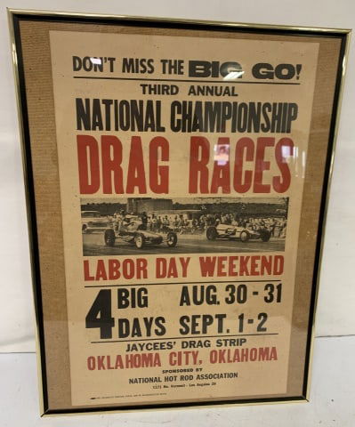 NHRA Nat'l Championship Drag Racing poster (1 of 2)