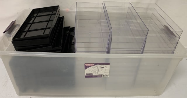 30 plastic display cases (1 of 3)