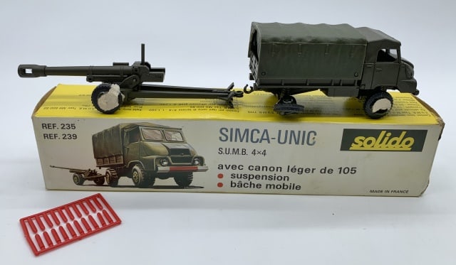 Solido Simca-Unic Military Truck & Cannon w/box (1 of 9)