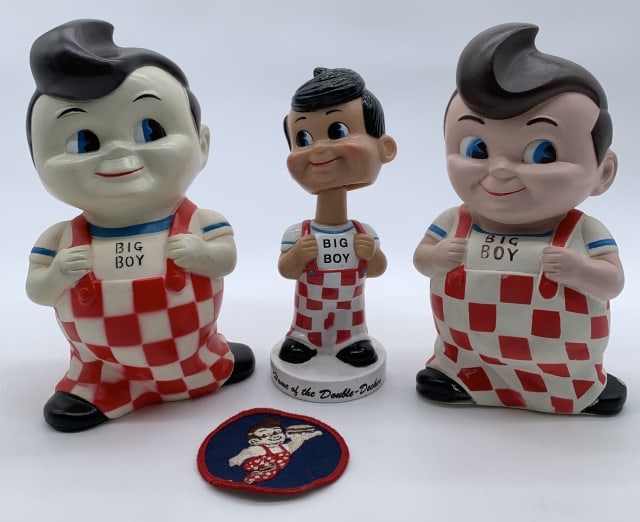 (4) Big Boy Banks, Bobblehead, Patch (1 of 4)
