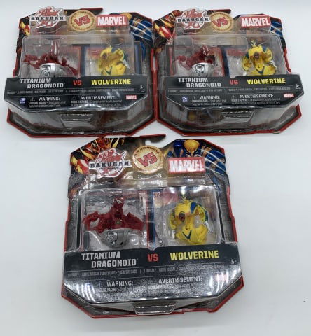 (3)Bakugan Vs. Marvel Figurines (1 of 4)