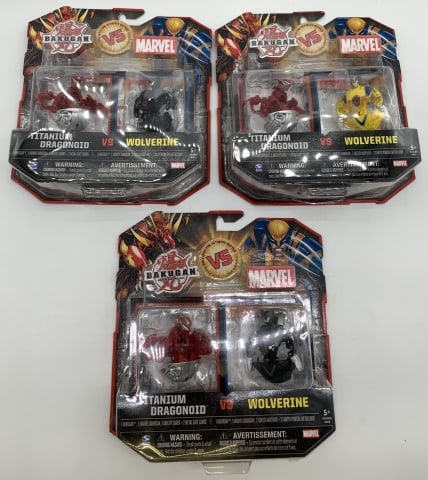 (3)Bakugan Vs. Marvel Figurines (1 of 5)