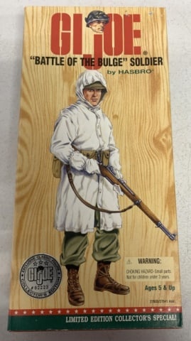 Hasbro GI Joe Battle of the Bulge Soldier Figure: collectors edition No. 2223, looks complete, light box wear on back