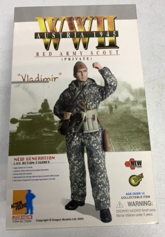 Dragon Action Figure WWII Austria 1945: Red Army Scout, Private, Vladimir, looks complete, 1/6 scale