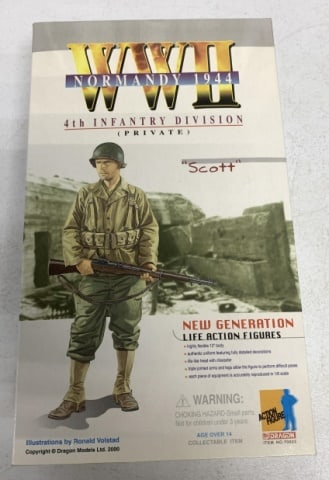 Dragon Action Figure WWII Normandy 1944: 4th Infantry Division, Private, Scott, looks complete