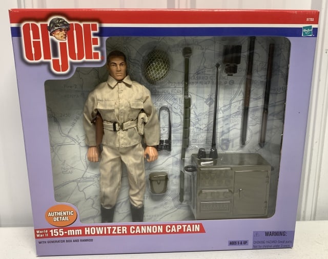Gi Joe World War II 155mm Howitzer Cannon Captain: Hasbro, looks unopened