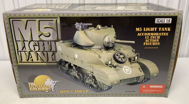 Ultimate Soldier M5 Light Tank: 1/6 scale, box has been opened, may or may not be complete, light box wear