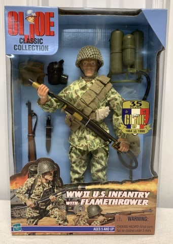 GI Joe WWII US Infantry w/ Flamethrower (1 of 2)