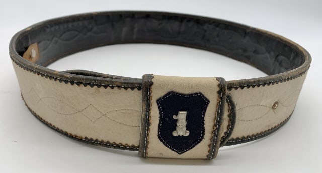 Friendship Fireman's Belt: has some wear and cracks along the edges