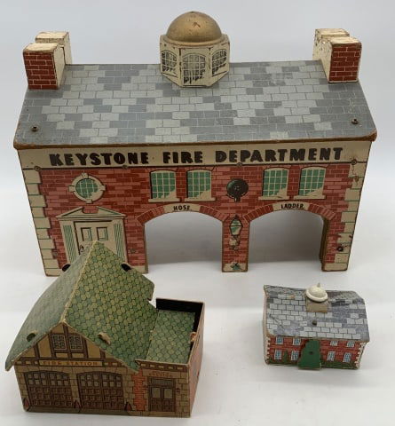 3 fire stations including Keystone Fire Dept. toy (1 of 11)