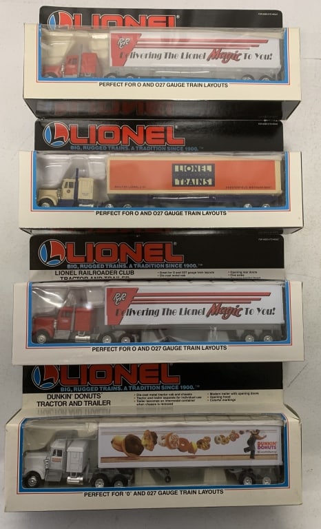 4 Lionel Tractor and Trailers in boxes (1 of 3)