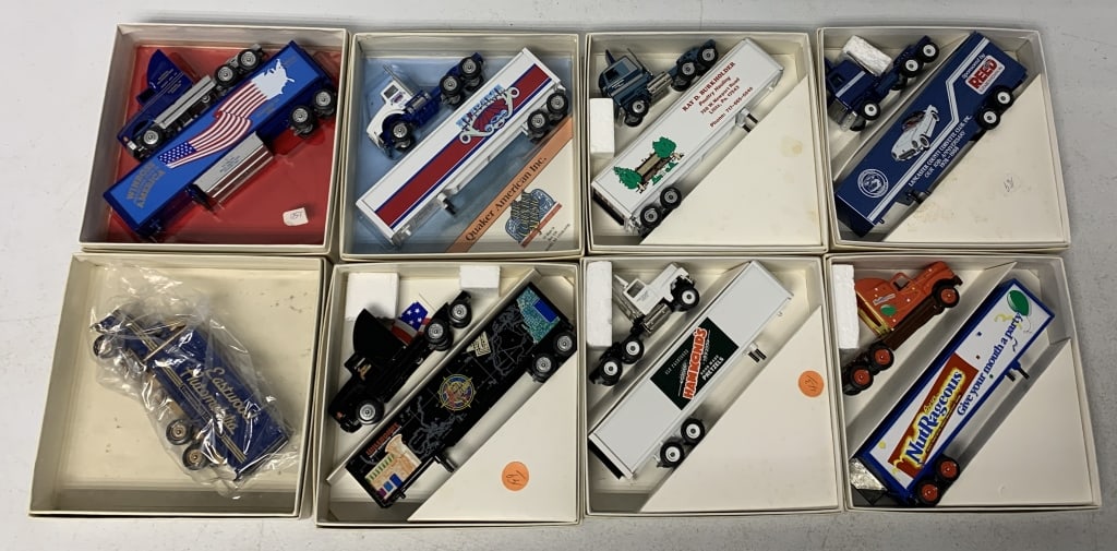 8 Winross trucks in boxes (1 of 3)