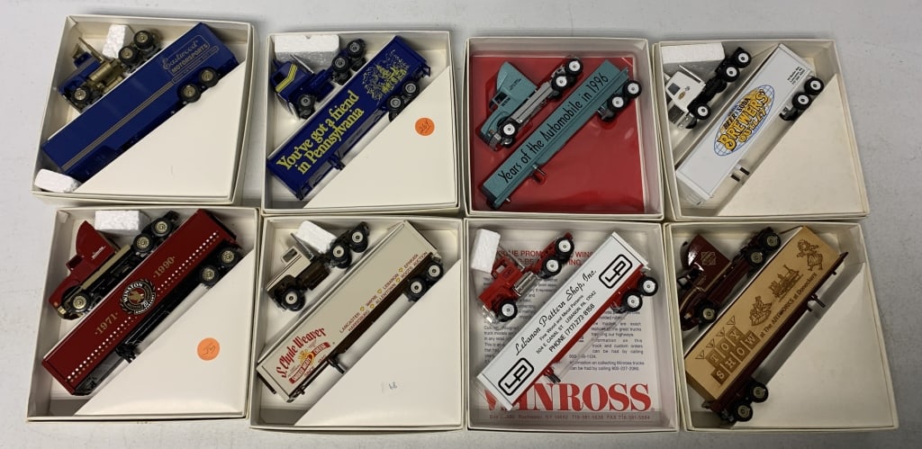 8 Winross trucks in boxes (1 of 3)